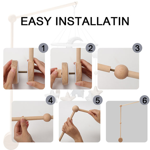 Wooden crib arm